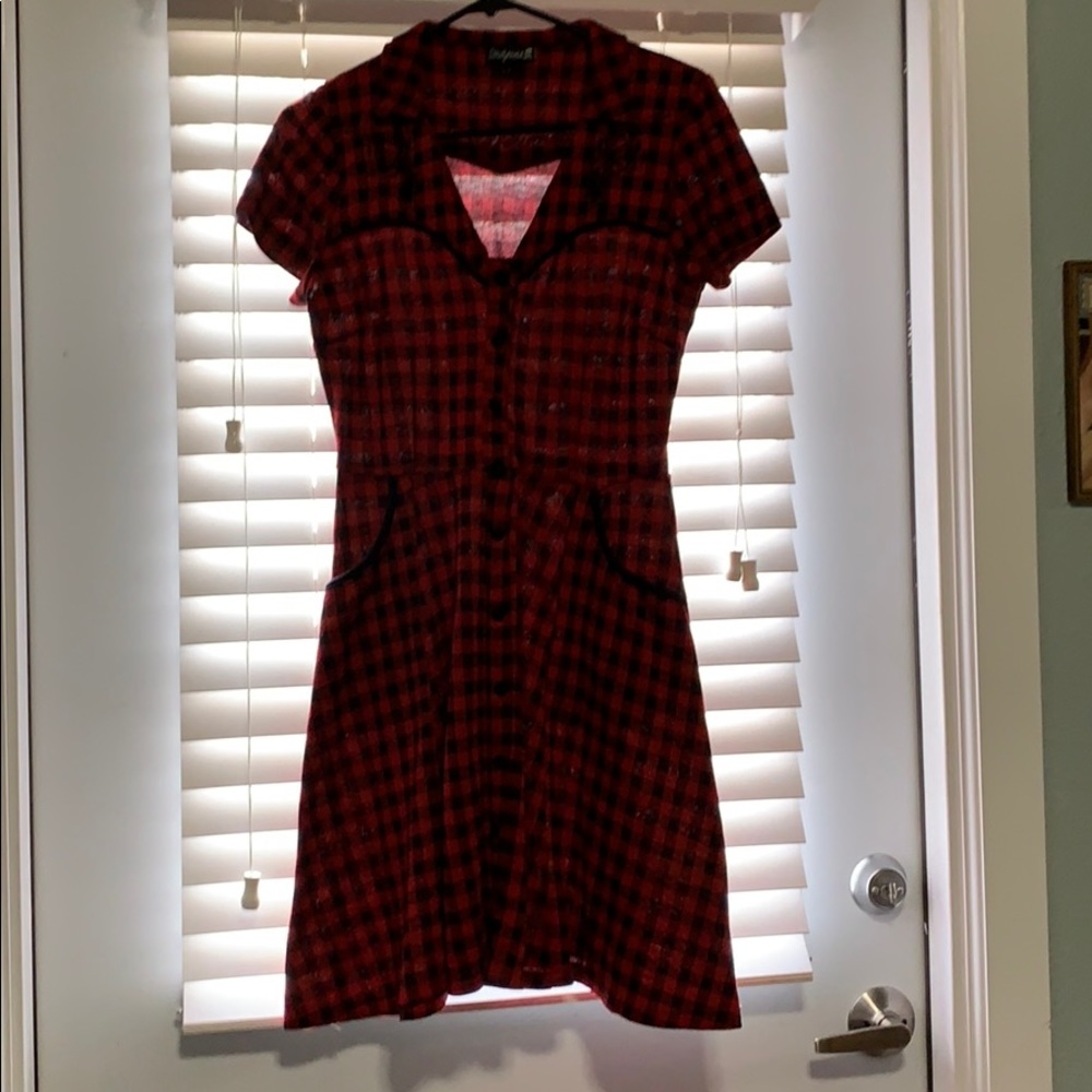 Red Plaid Dress